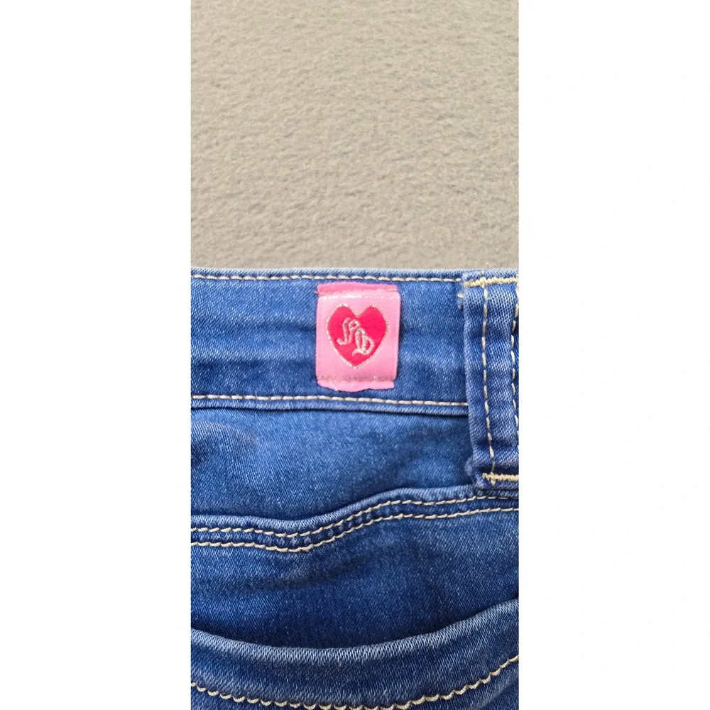 Pink Latte Girls Blue Denim Shorts‎ Size 7 NWT Frayed Raw Hem Supersoft Comfy